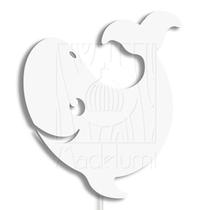 Luminária Abajur Parede Orca Madeira G9 30cm Decoração Bebê