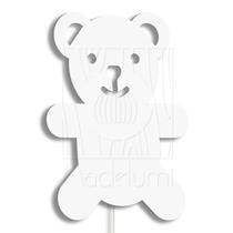 Luminária Abajur Parede Urso B Madeira G9 30cm Decoração Luminária Abajur Parede Urso B Madeira G9 30cm Decoração