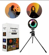 Luminária Abajur Por Do Sol Luz Noturna Projetor Led Luxo ajustável Suporte de lâmpada LED 360