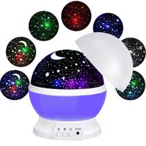 Luminária Abajur Projetor Estrelas 360 Colorido Galáxia