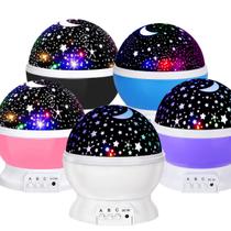 Luminária Abajur Projetor Estrelas 360 Colorido Galáxia