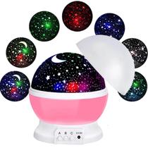 Luminária Abajur Projetor Estrelas 360 Colorido Galáxia