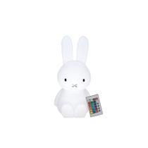 Luminária Abajur Quarto Infantil Personagem Desenho Coelha Miffy Lâmpada LED RGB com controle remoto