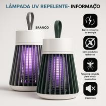 Luminária Abajur Repelente UV Portátil Elétrico Mata Mosquito Pernilongo Insetos 110V/220V Econômico