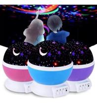 Luminaria Abajur Rotativa Projetor Ceu Criança Luz Festa Neon Quarto Estrelas