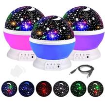 Luminaria Abajur Rotativa Projetor Ceu Preta