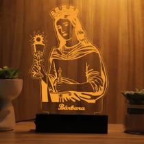 Luminária Abajur Santa Bárbara LED Amarelo Luminária Abajur Santa Bárbara LED Amarelo