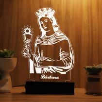 Luminária Abajur Santa Bárbara LED Branco Luminária Abajur Santa Bárbara LED Branco