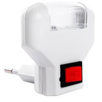 Luminaria Abajur Tomada Lampada Led Branco Frio Liga Desliga