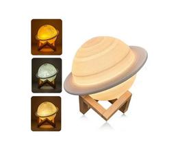 Luminária Abajur Umidificador De Ar Planeta Saturno 3d
