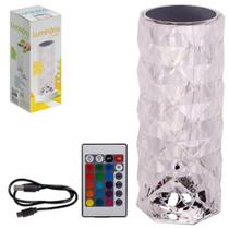 Luminária Acrílica Design Moderno e Sofisticado Cristal recarregável lâmpada de mesa - arts