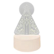Luminária Acrílico Religiosa LED Nossa Senhora Aparecida Luminária Acrílico Religiosa LED Nossa Senhora Aparecida