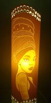 Luminária Africana com turbante