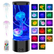 Luminária Aquário Água-viva AONESY com LED de 17 Cores para Ambiente