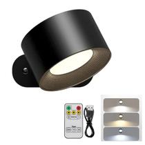 Luminaria Arandela 3 Tons LED Bateria Recarregavel USB Controle Remoto Leitura Quarto Mesa Parede Iluminaçao Ajustavel Luminaria Arandela 3 Tons LED Bateria Recarregavel USB Controle Remoto Leitura Quarto Mesa Parede Iluminaçao Ajustavel