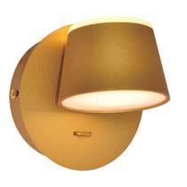 Luminária Arandela Abajur Parede Led Direcionável 14W C/ Interruptor Branco Quente 3000K Bivolt 110V 220V Cúpula Dourado Redondo P/ Lavabo Escritório Luminária Arandela Abajur Parede Led Direcionável 14W C/ Interruptor Branco Quente 3000K Bivolt 110V 220V Cúpula Dourado Redondo P/ Lavabo Escritório