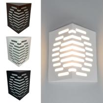 Luminária Arandela Alumínio com Fachos Interno e Externo / Decoração Parede e Muro - 6222 - Branco Texturizado