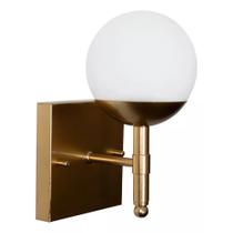 Luminária Arandela Bola Globo De Vidro Jabuticaba Bronze