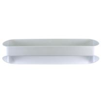 Luminária Arandela Branca Moderna de Parede Externa e Interna Led Integrado 15w Branco Quente 3200k Facho Aberto Retangular 35x10cm