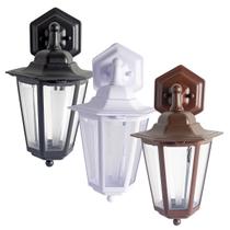 Luminaria Arandela Colonial Sextavada Classica Preta Bivolt