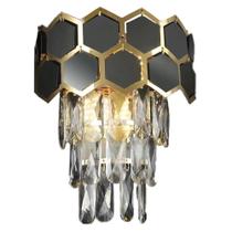 Luminária Arandela Cristal Clássica Quarto Sala E14x2 Bivolt