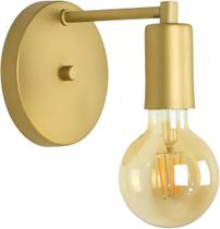 Luminária Arandela de Parede Cabeceira Quarto Sala Corredor Retro Moderna Vintage Hotel 127v 220v Dourado Luminária Arandela de Parede Cabeceira Quarto Sala Corredor Retro Moderna Vintage Hotel 127v 220v Dourado