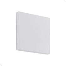 Luminária Arandela Eclipse Quadrada 3000k Luz Indireta 12w Ip65 Led Integrado