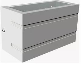 Luminária Arandela Frisada Horizontal Ref 157 - Hansa Luminária Arandela Frisada Horizontal Ref 157 - Hansa