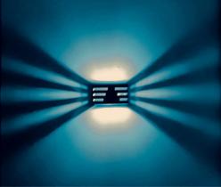 Luminária Arandela Horizontal Interna e Externa Com Lâmpada Várias Opções de Cores