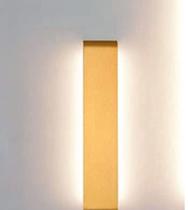 Luminária Arandela Led Dourado Moderna Para Parede Interna - TEEM
