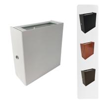 Luminária Arandela Lisa 2 Foco Parede Externa C/ Lampada Led