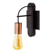 Luminária Arandela Moderna Trace Abajur Parede Soquete E27 + Lampada Filamento De Carbono St64 110v St1344
