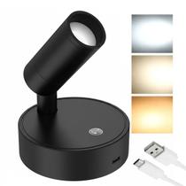 Luminaria Arandela Parede Mesa Led 3 Tons Ajustaveis Touch Recarregavel Usb Portatil Iluminaçao Decoraçao Casa Exposiçao Luminaria Arandela Parede Mesa Led 3 Tons Ajustaveis Touch Recarregavel Usb Portatil Iluminaçao Decoraçao Casa Exposiçao