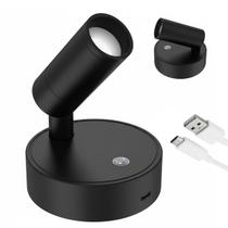Luminaria Arandela Parede Mesa Touch 3 Tons Ajustavel Recarregavel Usb Portatil Sala Casa Quarto Decoraçao Iluminaçao