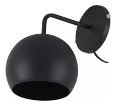 Luminária Arandela Preta Bolinha 1 Lamp. - Juni