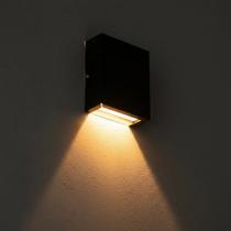 Luminária Arandela Quadrada Foco P/ Baixo 1 Lamp. G9 - Juni