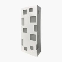 Luminária Arandela Retangular Branco Com 2XE27