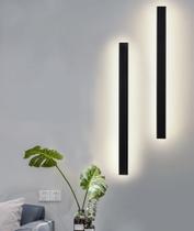 Luminária Arandela Slim Led Moderna Para Parede Interna 80cm TM5380P