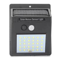 Luminária Arandela Solar 30 Led Com Sensor De Presença Luminária Arandela Solar 30 Led Com Sensor De Presença