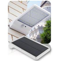 Luminaria Arandela Solar Com Sensor 36 Led Potente Branco - CONCISE FASHION STYLE