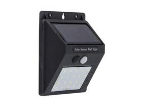 Luminária Arandela Solar LED para Jardim - com Sensor Quadrada