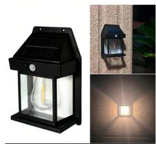 Luminaria Arandela Solar para quintal moderno Carregamento sensor de presença design elegante resistente à água sem consumo para segurança externa