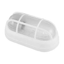 Luminária Arandela Tartaruga Externa Branca Com Grade OPL