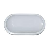 Luminaria Arandela Tartaruga LED 15W Branco Oval IP67 Externa Branco Quente 3500K Bivolt
