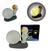 Luminária Art House Astrolight Cinza-branco Led 6,3cm