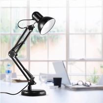 Luminária Articulada Para Mesa Preto Escritório