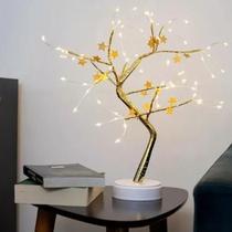 Luminária Árvore Abajur 72 Lds Cor da Cupúla Dourado Estrela Luminária Árvore Abajur 72 Lds Cor da Cupúla Dourado Estrela