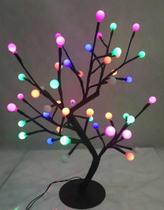 Luminária Árvore com Bolinhas Coloridas Foscas 48 LEDs Pisca Bivolt 18907