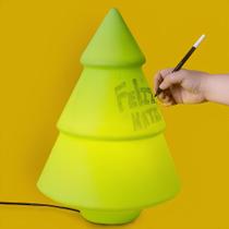 Luminária Árvore de Natal Interativa Polietileno Bivolt Recados Natalinos