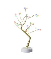 Luminária Árvore Esferas Luzes Amarelas Ou Coloridas 34Cm Luminária Árvore Esferas Luzes Amarelas Ou Coloridas 34Cm